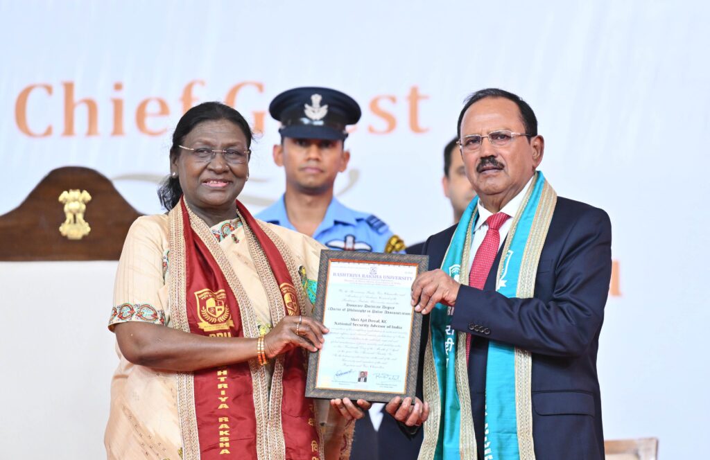 NSA Ajit Doval national security keynote at RRU fifth convocation Gandhinagar 2026